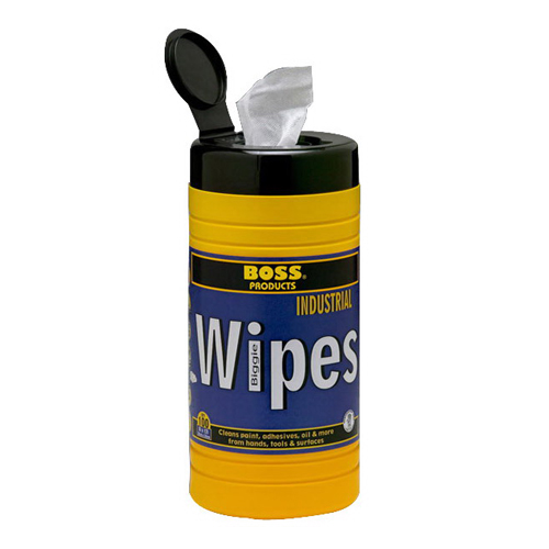 BOSS&reg; 892 Boss Biggies Industrial Wipes, 8 inch x 12 inch; 100 Count/Tub