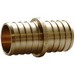 Brass PEX Coupling, 3/4 inch x 1/2 inch, PEX Barb x PEX Barb