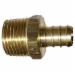 Brass PEX Adapter, 3/4 inch x 3/4 inch, PEX Barb x MNPT Sweat
