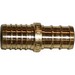 Brass PEX Transition Coupling, 1/2 inch x 1/2 inch, PEX Barb x PEX Barb