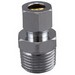 Brass Craft 13 Chrome Plated Brass Drill Through Street Union, 1/2 inch x 3/8 inch OD, MIP x Compression