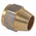 Brass Craft&reg; 41S 45 Deg Rough Brass Short Flare Nut, 3/8 inch OD Tube x 0.80 inch; 10/Pack