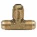 Brass Craft&reg; 44 C36000 Brass Tee, 3/8 inch OD x 3/8 inch OD x 3/8 inch OD, Flare x Flare x Flare