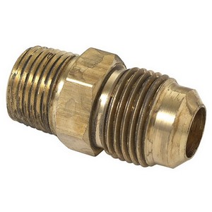 Brass Craft 48 Rough Brass Reducing Adapter, 5/8 inch OD x 1/2 inch, Flare x MIP