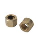 Brass Craft Rough Brass Compression Nut, 1/4 inch