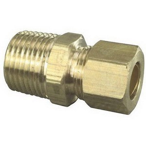 Brass Craft 68 Brass Lead-Free Reducing Adapter, 7/8 inch OD x 3/4 inch, Compression x MIP