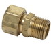 Brass Craft 68 Rough Brass Adapter, 3/8 inch O.D. x 3/8 inch, Compression x MIP