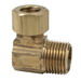 Brass Craft 90 Deg Brass Elbow, 3/8 inch x 3/8 inch, Compression x MIP