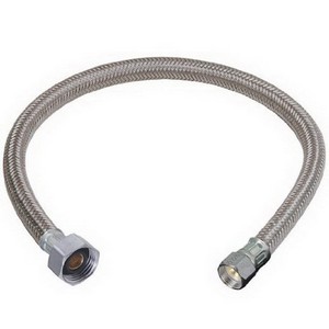 BrassCraft® Speed Plumb® S1 Flexible Braided Faucet Hook-Up Connector, 3/8 inch Compression x 3/8 inch Compression, 12 inch Length