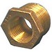 Lead-FreeThreaded Brass Hex Bushing, 3/4 inch x 1/2 inch