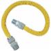 Brass Craft CSSB11-48 304L Stainless Steel Tubing Gas Connector, Yellow, 3/4 inch X 3/4 inch x 48 inch L, MIP X MIP
