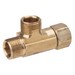 BrassCraft&reg; Brass Pipe Tee Fitting, 3/8 inch Female x 3/8 inch Compression x 1/4 inch Compression