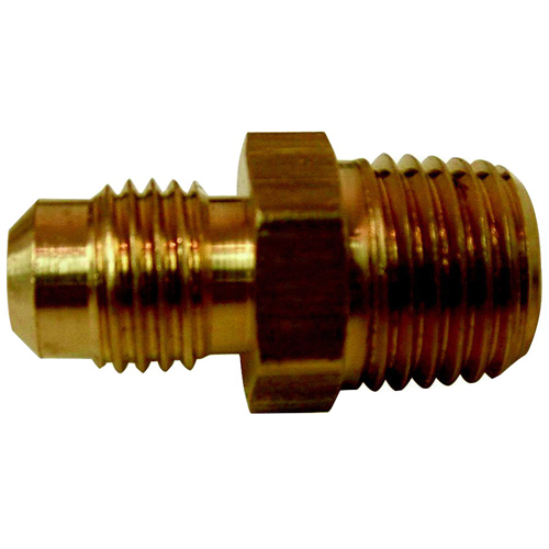 BrassCraft&reg; Half Union Fine Thread Flare Male Straight Adaptor, 3/8 inch O.D. Tube x 1/2 inch MIP