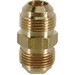 Brass Craft FU 3-6 Brass Gas Tube Union, 3/8 inch OD x 3/8 inch OD, Flare x Flare