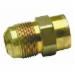 Brass Craft MAU2-10-8 C36000 Brass Gas Union Adapter, 5/8 inch x 1/2 inch x 2 inch L, Flare x MIP