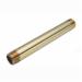 SCH STD Brass Nipple, 2 inch x 3 inch, Threaded x Threaded