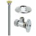 Brass Craft OCR1912DLX C Copper Tube Toilet Multi-Turn Supply Kit, Chrome-Plated, 1/2 inch x 3/8 inch x 11-1/2 inch, Nom Compression x Compression Stop