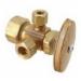Brass Craft R1701LRX C1 Compliant Brass Multi-Turn Dual Outlet Stop, 1/2 inch x 3/8 inch x 3/8 inch, FIP x OD Compression x OD Compression