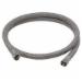 Brass Craft S1-60DW6 F S1 Flexible Braided Dishwasher Water Connector With Elbow, 3/8 inch Compression Inlet x 3/8 inch Compression Outlet, 60 inch L