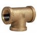 Brass Lead Free Tee, 3/4 inch x 3/4 inch x 3/4 inch, Threaded x Threaded x Threaded