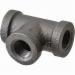 150# Black Malleable Iron Tee, 2 inch x 2 inch x 2 inch, Threaded x Threaded x Threaded