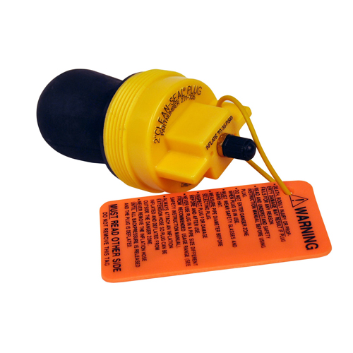 Cherne&reg; Clean-Seal&reg; ABS Plastic/Rubber Pneumatic Pipe Plug, 2 inch