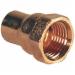 Wrot Copper Adapter, 3/8 inch x 3/8 inch, SWT x FIP