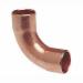 90 Deg Copper Long Radius Elbow, 1/8 inch x 1/8 inch, SWT x SWT