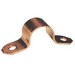 Solid Copper 2-Hole Tube Strap, 1/2 inch, 500/Pack