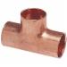 Wrot Copper Tee, 2-1/2 inch x 2-1/2 inch x 3/4 inch, SWT x SWT x SWT