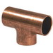 Wrot Copper Tee, 1 inch x 1 inch x 3/4 inch, SWT x SWT x SWT