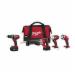 Milwaukee&reg; 2696-24 M18&trade; 4-Tool Cordless Combination Kit, Tools: Hammer Drill, Impact Driver, Reciprocating Saw, 18 VDC, 3 Ah Lithium-Ion, Keyless