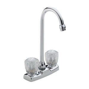 DELTA&reg; 2170LF Classic Bar/Prep Faucet, 1.5 gpm, 4 in Center, Chrome Plated, 2 Handles, Import