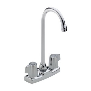DELTA&reg; 2171LF Classic Bar/Prep Faucet, 1.5 gpm, 4 in Center, Chrome Plated, 2 Handles, Import