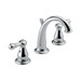 DELTA&reg; 3575-MPU-DST Leland&reg; Widespread Lavatory Faucet, 1.5 gpm, 4-1/4 in H Spout, 4 to 16 in Center, Chrome Plated, 2 Handles, Pop-Up Drain, Domestic, Commercial