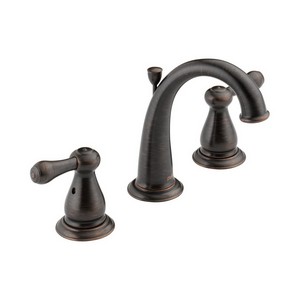 DELTA&reg; 3575-RBMPU-DST Leland&reg; Widespread Lavatory Faucet, 1.5 gpm, 4-1/4 in H Spout, 4 to 16 in Center, Venetian Bronze, 2 Handles, Pop-Up Drain, Commercial