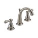 DELTA&reg; 3575-SSMPU-DST Leland&reg; Widespread Lavatory Faucet, 1.5 gpm, 4-1/4 in H Spout, 4 to 16 in Center, Stainless Steel, 2 Handles, Pop-Up Drain, Commercial