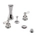 DELTA&reg; 44-LHP Classic Bidet Faucet, 6 to 8 in Center, Chrome Plated, Pop-Up Drain, Domestic