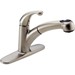 DELTA&reg; 467-SS-DST Palo&reg; Kitchen Faucet, 1.8 gpm, 1/3 Faucet Holes, Stainless Steel, 1 Handles, Domestic, Commercial