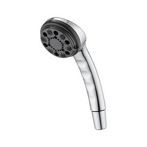 DELTA&reg; 59465-PK Hand Shower, 2-13/16 in Dia 4 Shower Head, 2.5 gpm, 60 in L Hose, 1/2 in Connection, Chrome Plated, Import
