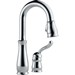 DELTA&reg; 9978-DST Leland&reg; Pull-Down Bar/Prep Faucet, 1.8 gpm, Chrome Plated, 1 Handles, Domestic