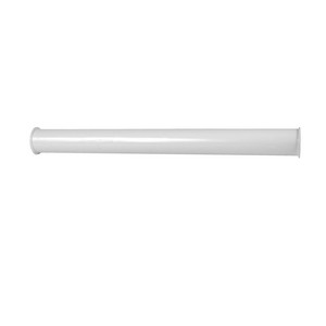 Dearborn® 754 666 Polypropylene Plastic Strainer Tailpiece, 1-1/2 inch x 16 inch, Double Flanged, White
