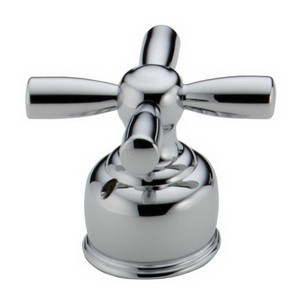 DELTA&reg; H66 Cross Handle, For Use With Roman Tub Faucet, Metal, Chrome Plated, Domestic