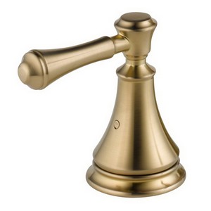 DELTA&reg; H697CZ Cassidy&trade; Lever Handle, For Use With Model T11897-LHP Diverter Trim and Roman Tub Faucet, Brass, Brilliance&reg; Champagne Bronze, Import