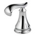 DELTA&reg; H698 Cassidy&trade; French Curve Handle, For Use With Model T11897-LHP Diverter Trim and Roman Tub Faucet, Brass, Chrome Plated, Import