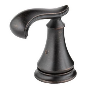 DELTA&reg; H698RB Cassidy&trade; French Curve Handle, For Use With Model T11897-LHP Diverter Trim and Roman Tub Faucet, Brass, Venetian Bronze, Import