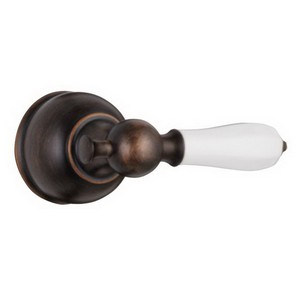 DELTA&reg; H712RB Lever Handle, For Use With Series 13/14 Tub and Shower Faucet, Porcelain, Venetian Bronze, Domestic