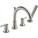 DELTA&reg; T4759-SS Trinsic&reg; Roman Tub Trim, 2, 8 to 16 in Center, Brilliance&reg; Stainless Steel, 2 Handles, Hand Shower Yes/No: Yes, Domestic, Residential