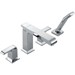 Brizo&reg; T4786 Arzo&reg; Roman Tub Trim, 18 gpm, 8 to 16 in Center, Chrome Plated, 2 Handles, Hand Shower Yes/No: Yes