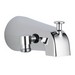 DELTA&reg; U1072-PK Pull-Up Diverter Tub Spout, 5-3/8 in L x 3-3/16 in H, For Use With Tub and Shower Faucet, Metal, Chrome Plated, Import